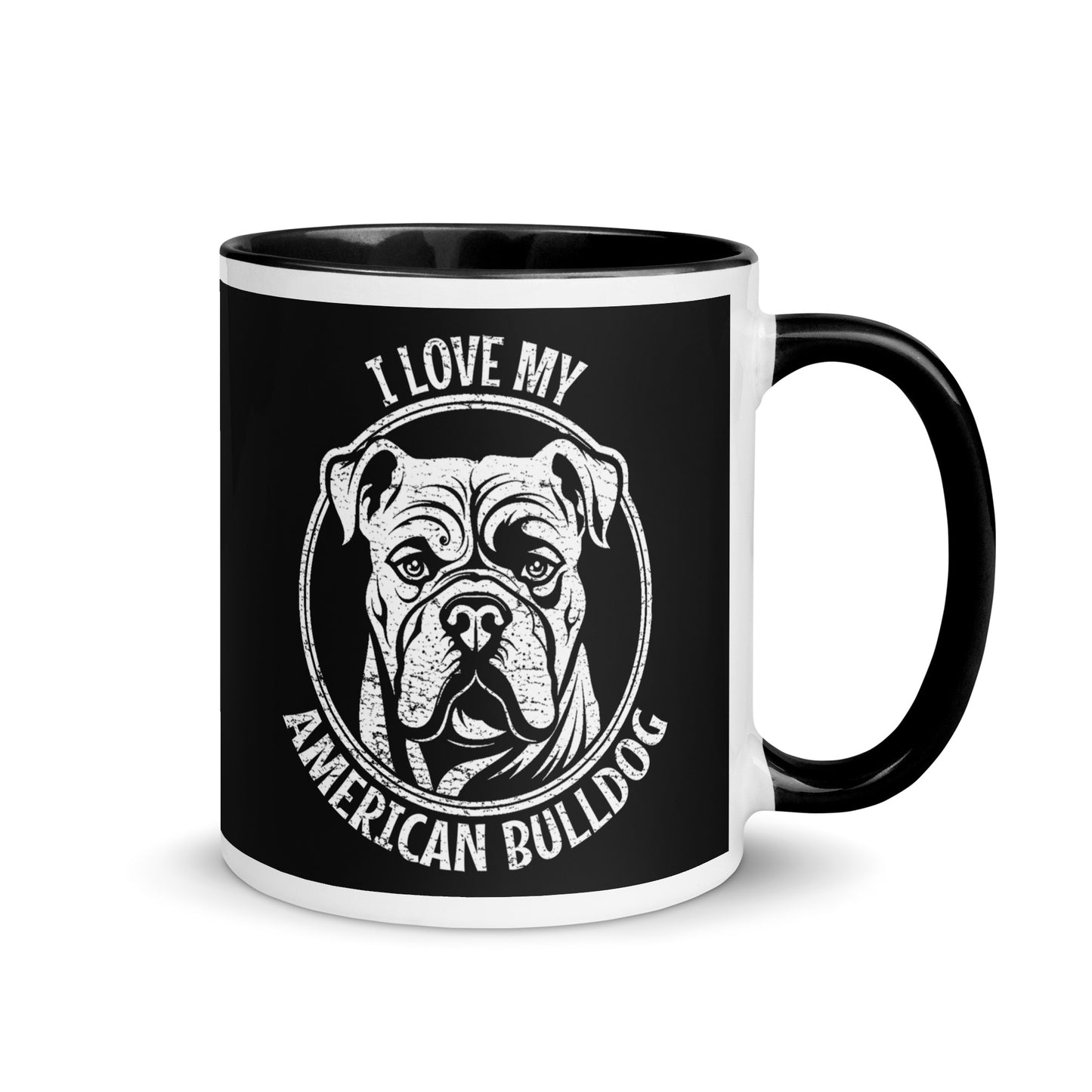 American Bulldog Mug, American Bulldog gift, gift for dog mom, custom dog gift, dog owner gift, pet memorial gift