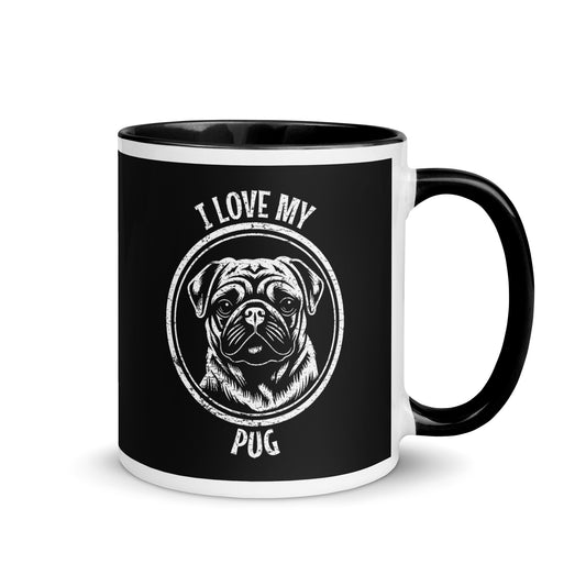 Pug Mug, Pug gift, gift for dog mom, custom dog gift, dog owner gift, pet memorial gift