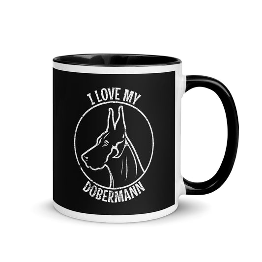 Doberman Mug, Dobermann gift, gift for dog mom, custom dog gift, dog owner gift, pet memorial gift