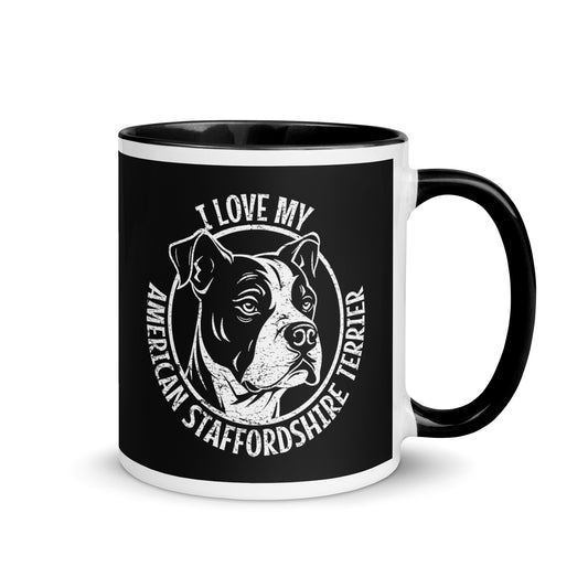 American Staffordshire Terrier Mug, American Staffordshire Terrier gift, gift for dog mom, custom dog gift, dog owner gift, pet memorial gift